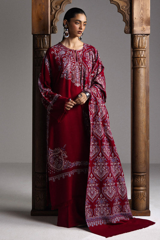 Winter Unstitched Saraab By Zara Shajahan
