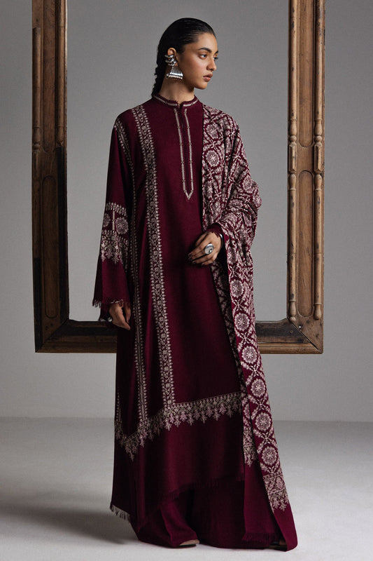 Winter Unstitched Saraab By Zara Shajahan