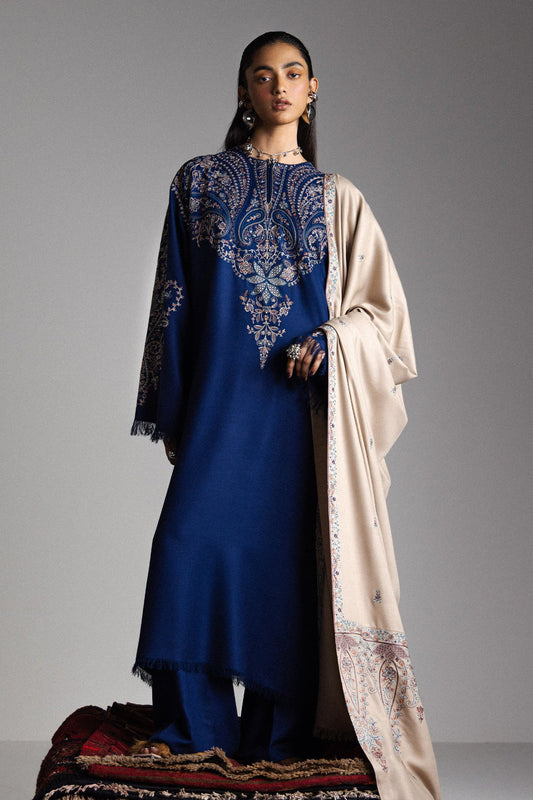 Winter Unstitched Saraab By Zara Shajahan