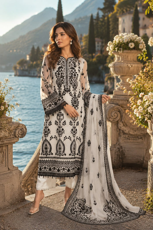 Nooriyah Luxury Embroidered Chiffon Noor By Sadia Asad