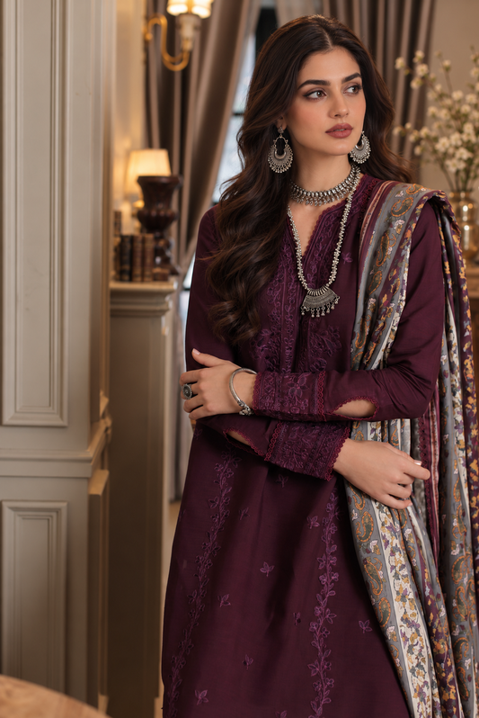 Noor Winter Embroidered Printskhas '26 By Noor By Sadia Asad