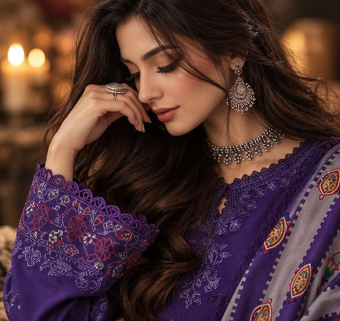 Noor Winter Embroidered Printskhas '26 By Noor By Sadia Asad