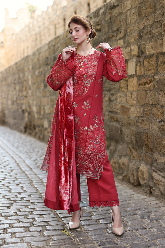 Carnation Luxury Shawl Edit by Rang Rasiya