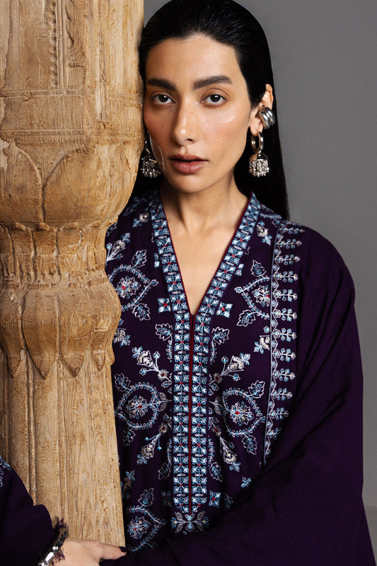 Winter Unstitched Saraab By Zara Shajahan