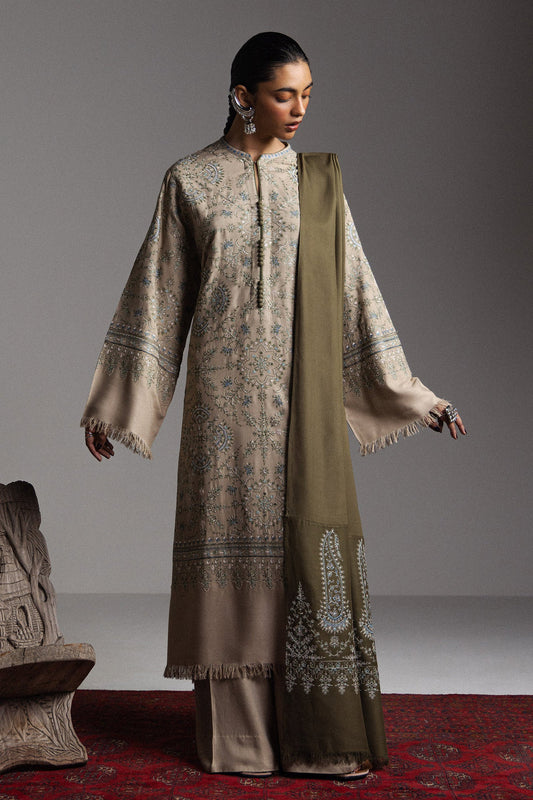 Winter Unstitched Saraab By Zara Shajahan