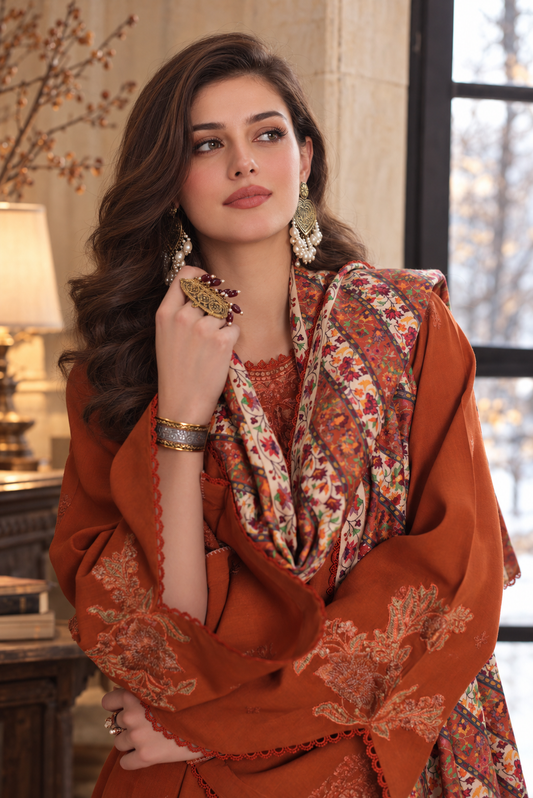 Noor Winter Embroidered Printskhas '26 By Noor By Sadia Asad