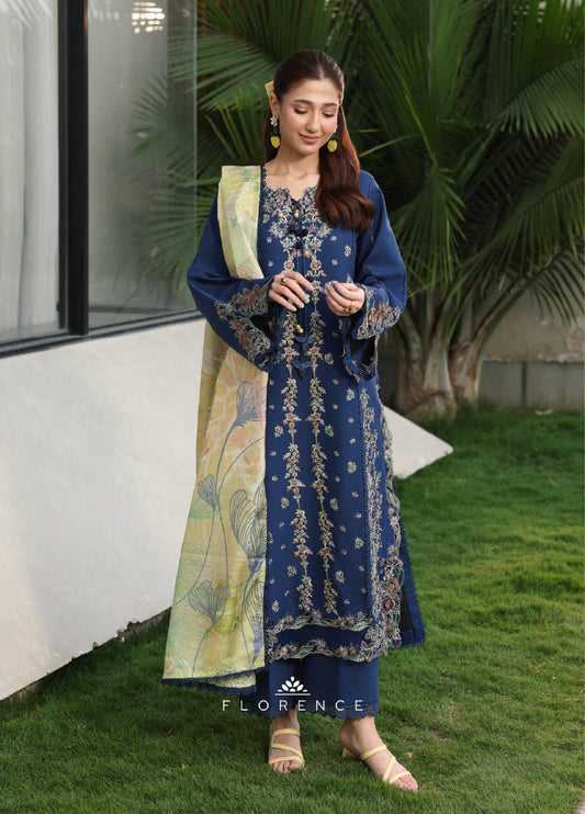 Florence Festive Lawn Collection By Rang Rasiya