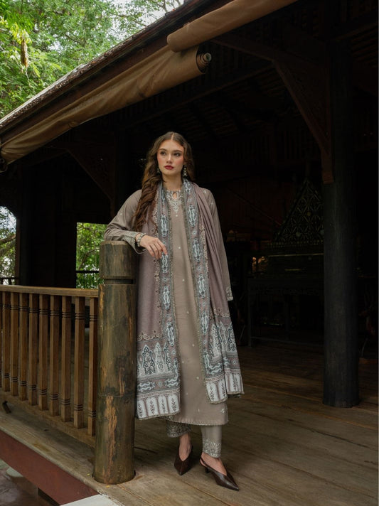 Kashmere Embroidered Wool Edit By Allys