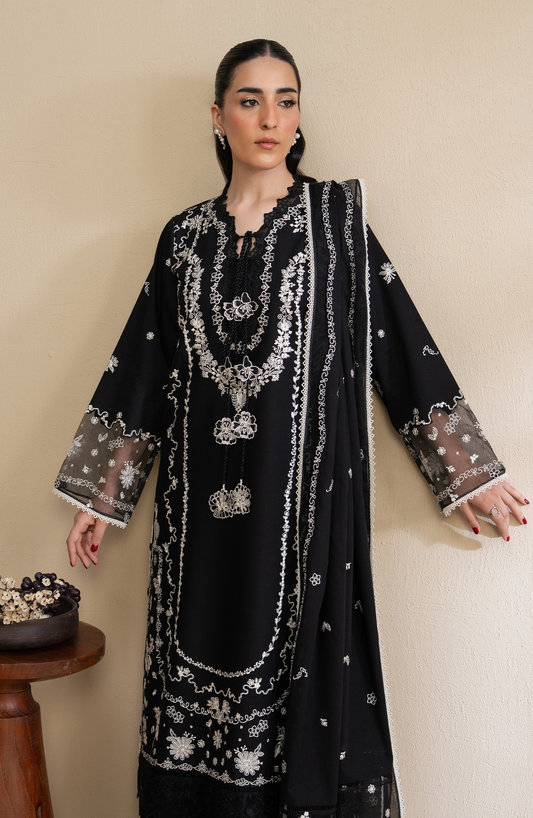 Monochrome - Unstitched Lawn By Seran