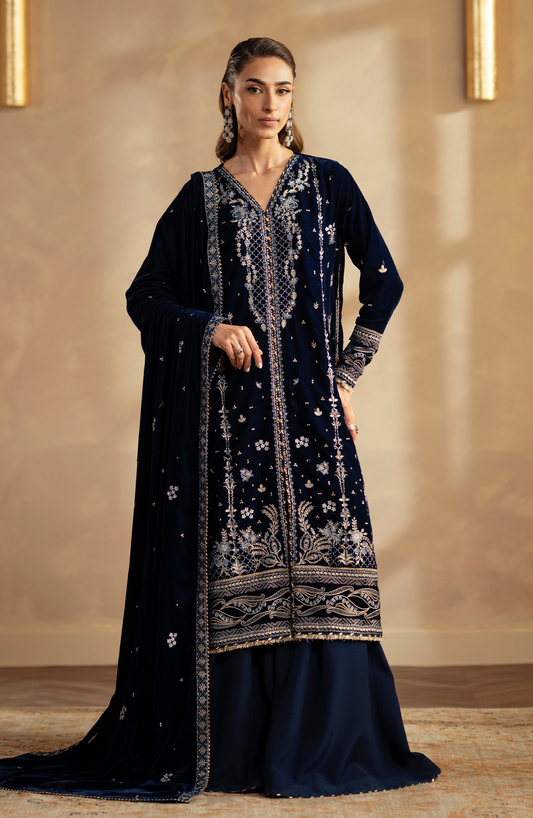 Velmor - Unstitched Velvet Formals - '25 By Seran