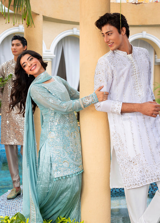 Haye Dil Unstitched Formals by Sahane