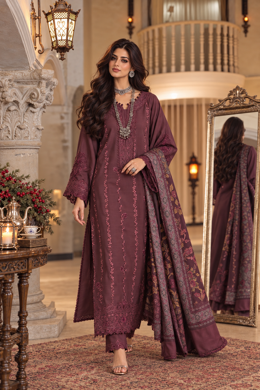 Noor Winter Embroidered Printskhas '26 By Noor By Sadia Asad