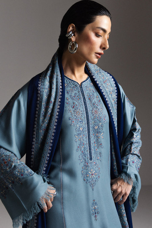 Winter Unstitched Saraab By Zara Shajahan