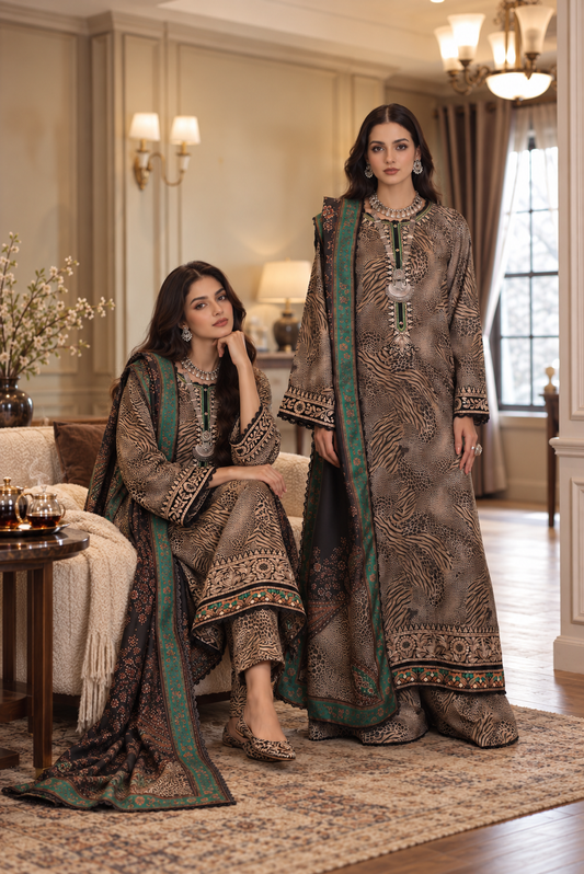 Noor Winter Embroidered Printskhas '26 By Noor By Sadia Asad
