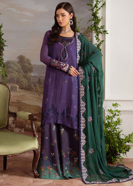 Amaya by Nureh Unstitched Embroidered Chiffon Luxury Collection 2025 Vol-2