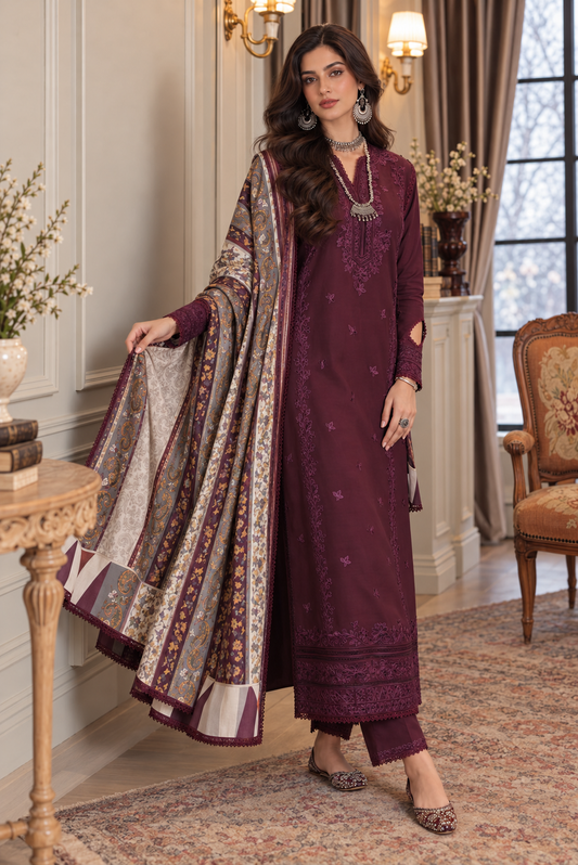 Noor Winter Embroidered Printskhas '26 By Noor By Sadia Asad