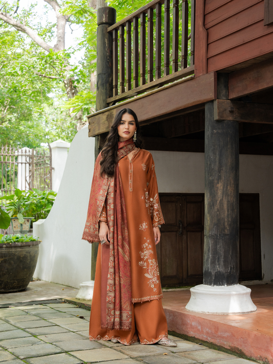 Kashmere Embroidered Wool Edit By Allys