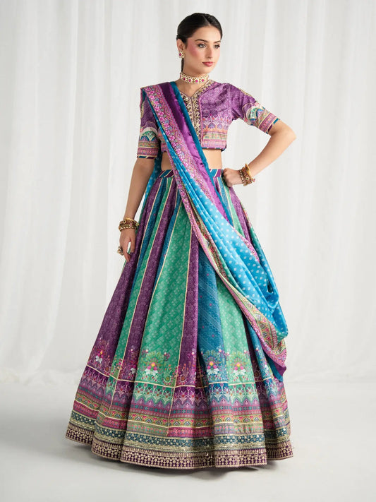 Aira Printed Silk Collection by Gulaal