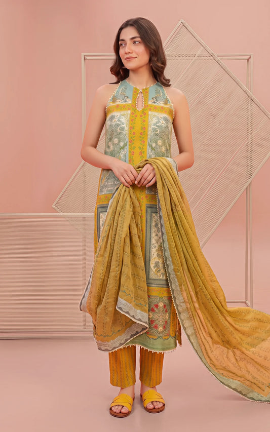 Yakin by Asifa & Nabeel | Printed Unstitched Lawn