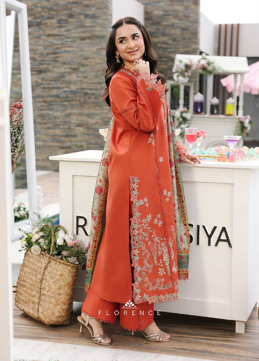 Florence Festive Lawn Collection By Rang Rasiya