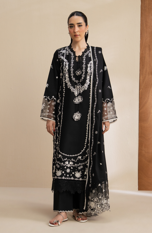 Monochrome - Unstitched Lawn By Seran