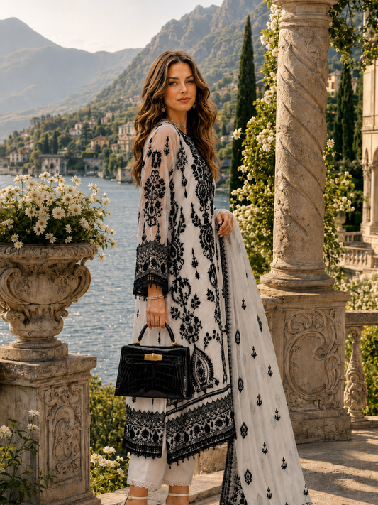 Nooriyah Luxury Embroidered Chiffon Noor By Sadia Asad