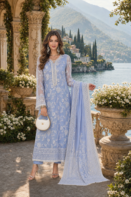 Nooriyah Luxury Embroidered Chiffon Noor By Sadia Asad