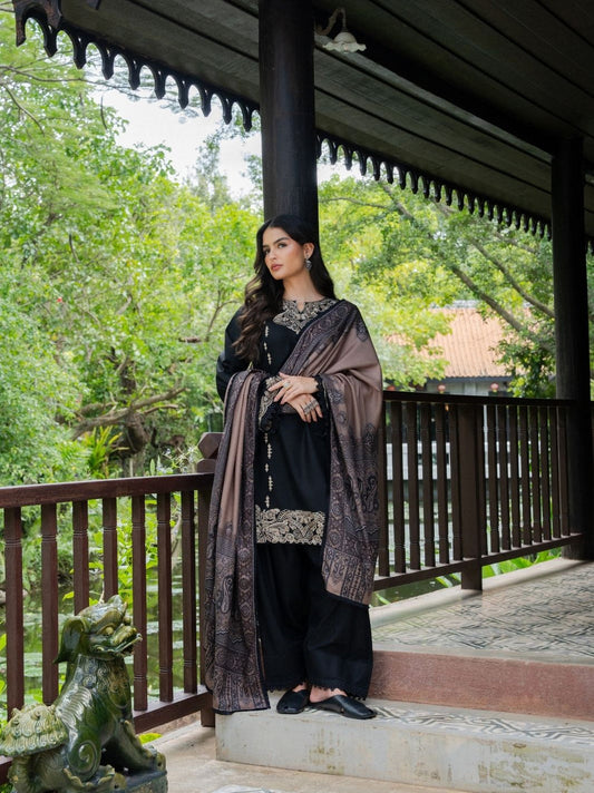 Kashmere Embroidered Wool Edit By Allys