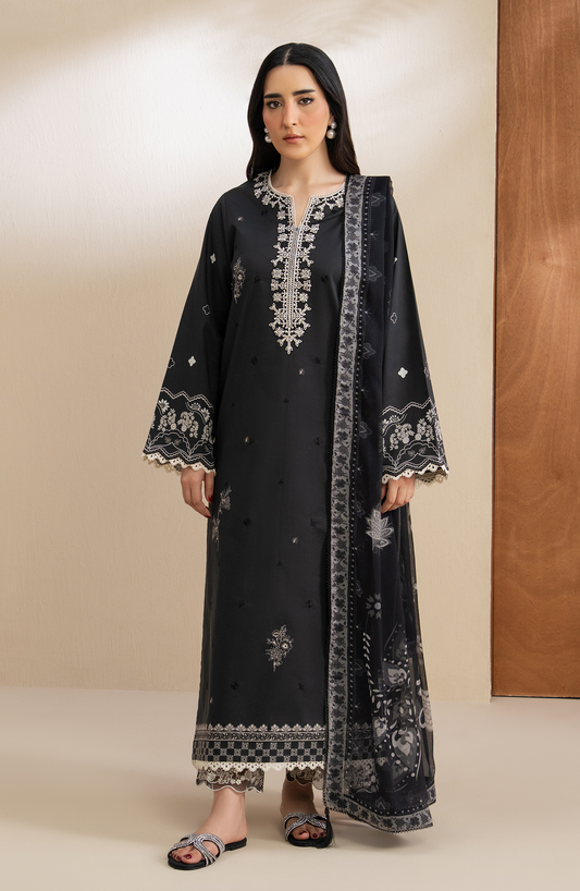 Monochrome - Unstitched Lawn By Seran