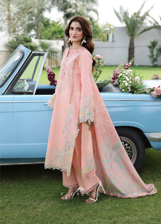 Florence Festive Lawn Collection By Rang Rasiya