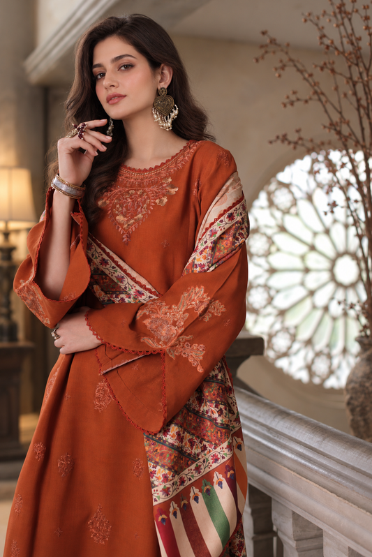 Noor Winter Embroidered Printskhas '26 By Noor By Sadia Asad