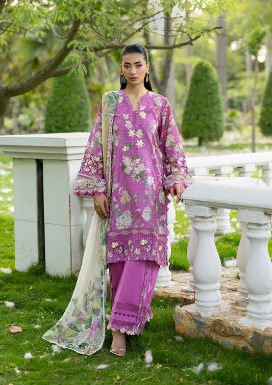 Signature Embroidered Lawn By Elaf Premium
