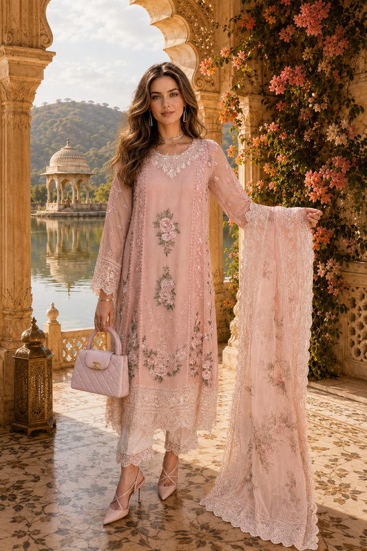 Nooriyah Luxury Embroidered Chiffon Noor By Sadia Asad
