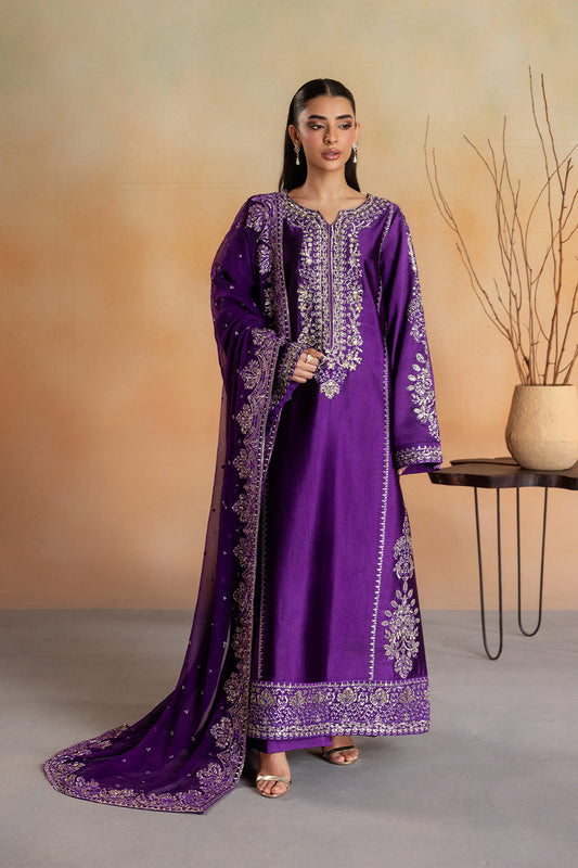 Elara | Unstitched Sheesha Silk Collection By Emaan Adeel