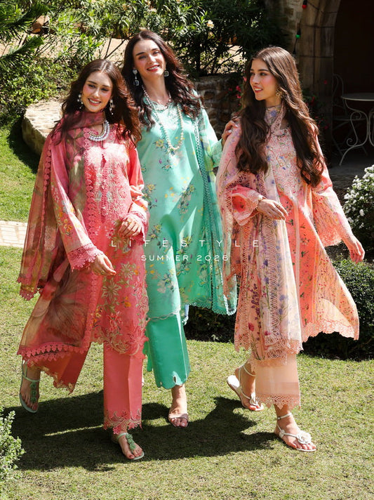 Rang Rasiya Lifestyle Embroidered Lawn Collection 2026
