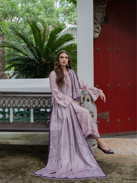 Kashmere Embroidered Wool Edit By Allys