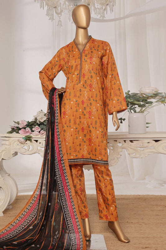 Bin Saeed Stitched 3 Piece