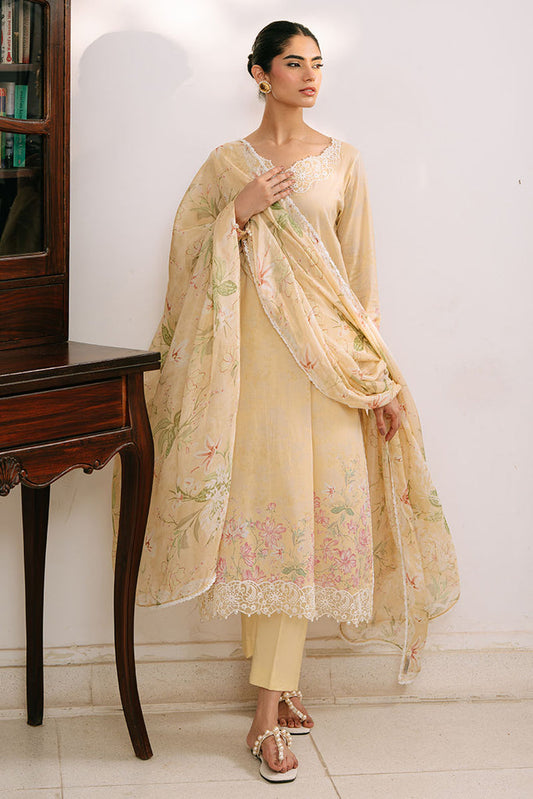 The Monsoon By Cross Stitch -       
LILLY GARDEN-3PC PRINTED CAMBRIC SUIT