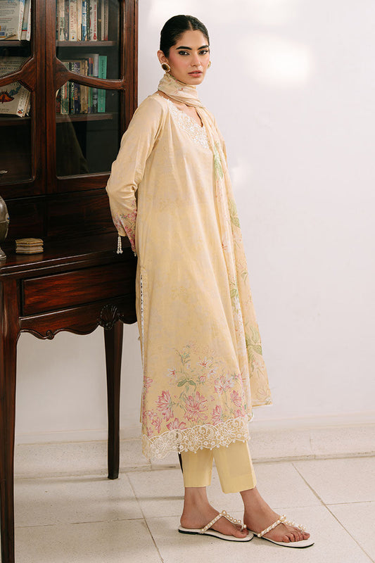The Monsoon By Cross Stitch -       
LILLY GARDEN-3PC PRINTED CAMBRIC SUIT