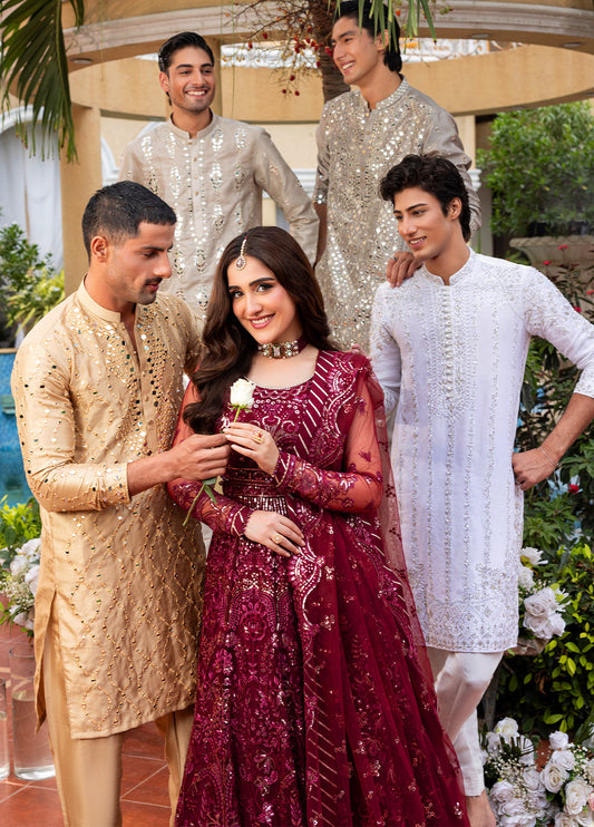 Haye Dil Unstitched Formals by Sahane